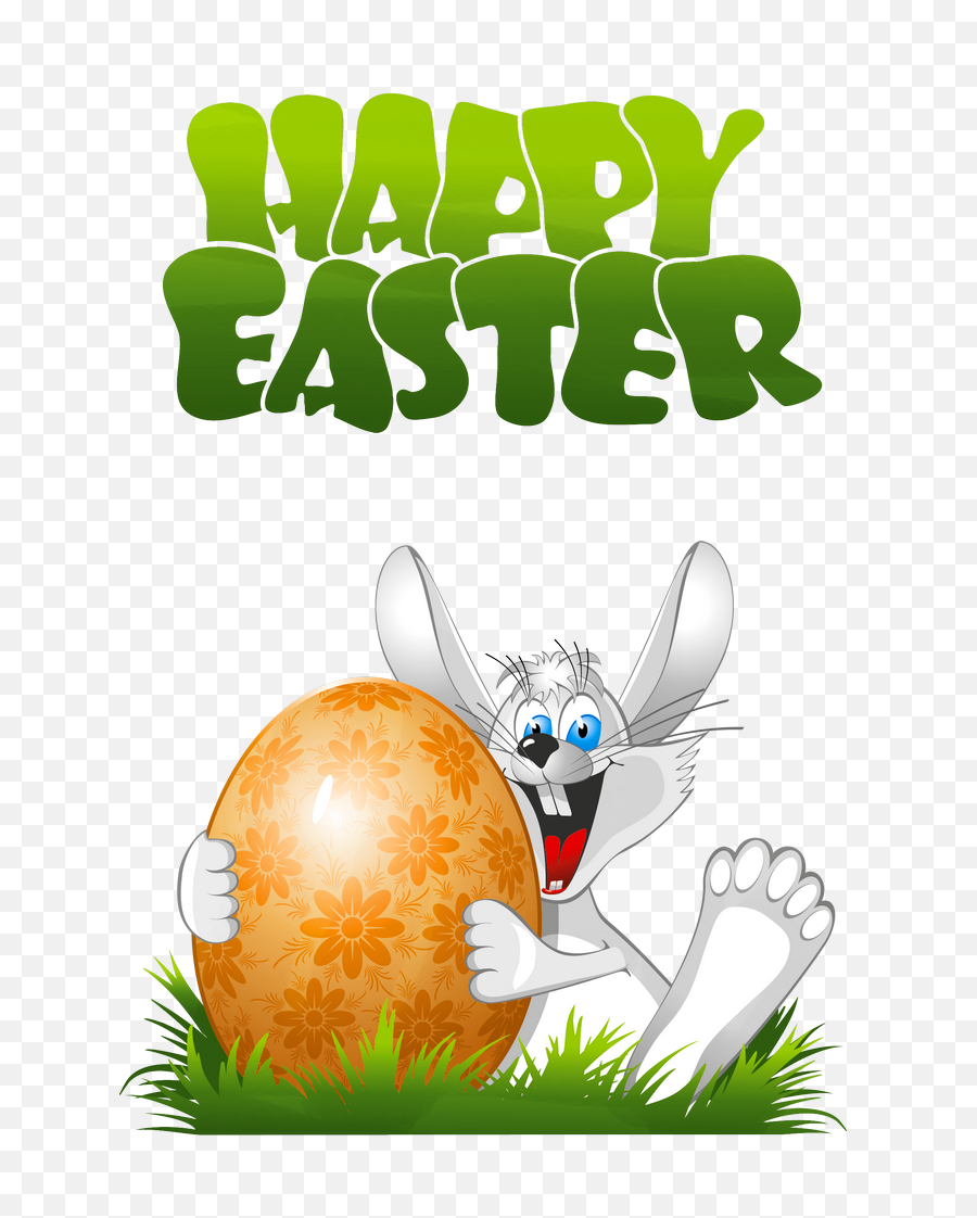 Happy Easter With Bunny Transparent Png - Animated Free Happy Easter,Happy Easter Transparent