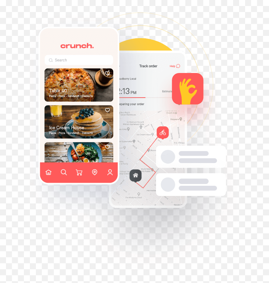 Crunch App Png Modern Order Online Icon Restaurant Free