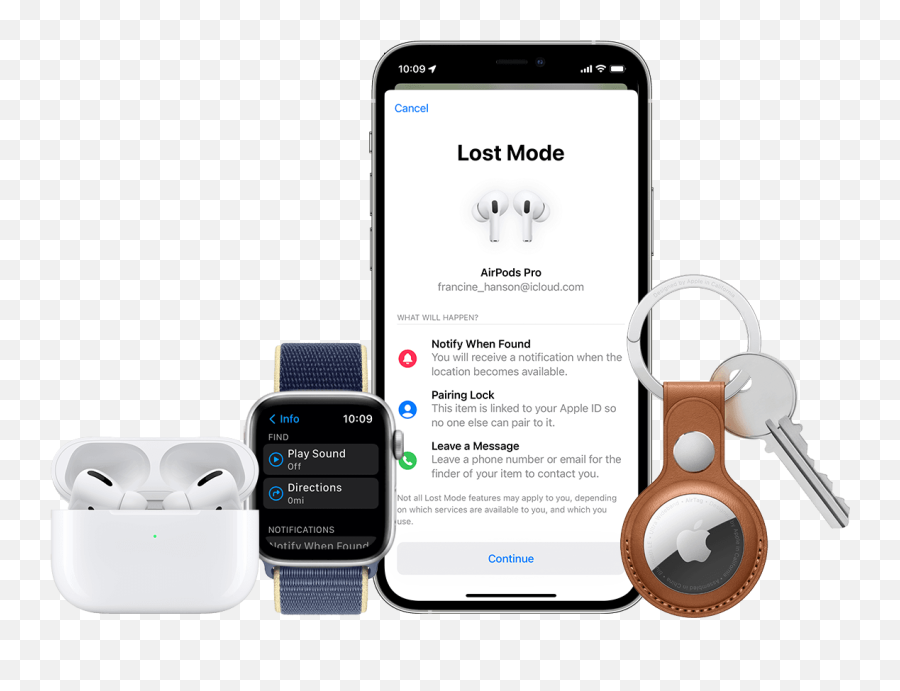 Use The Find My App To Locate A Missing Device Or Item - Airpods Lost Mode Png,Finder App Icon