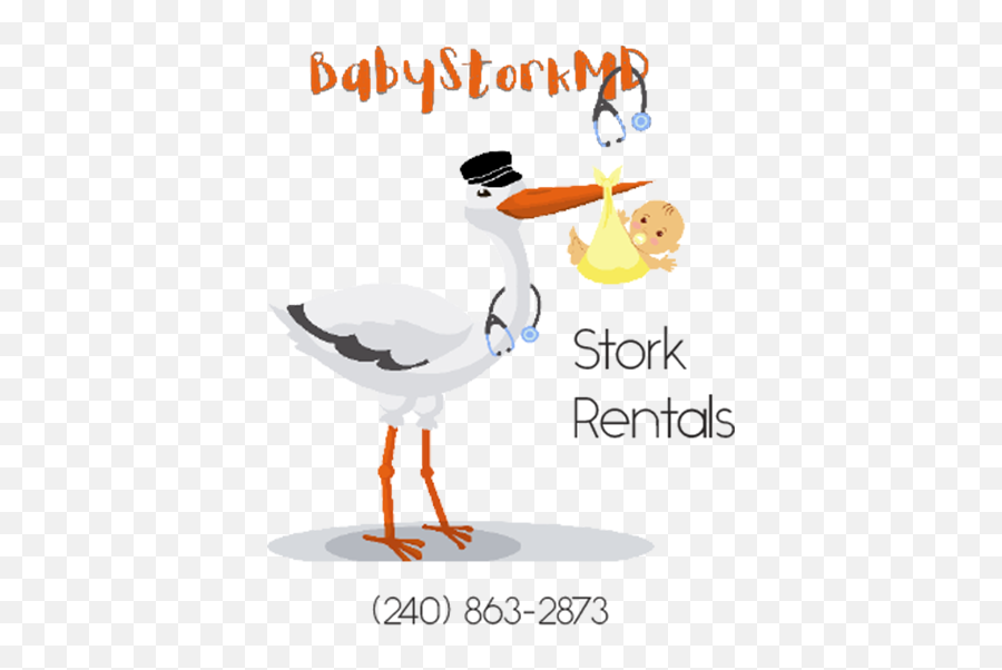 Baby Stork Mdwelcome Mom And Giftdistrict Of Columbia - W Vector Png,Stork Baby Icon