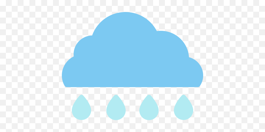 Rain Weather Free Icon Of Flat - Horizontal Png,Storm Icon Blue Rain