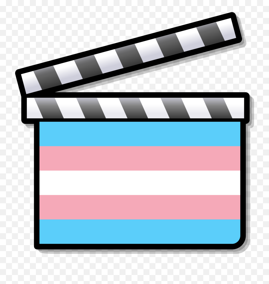 Filetransgender Film Clapperboardsvg - Wikimedia Commons Png,Transgender Flag Icon