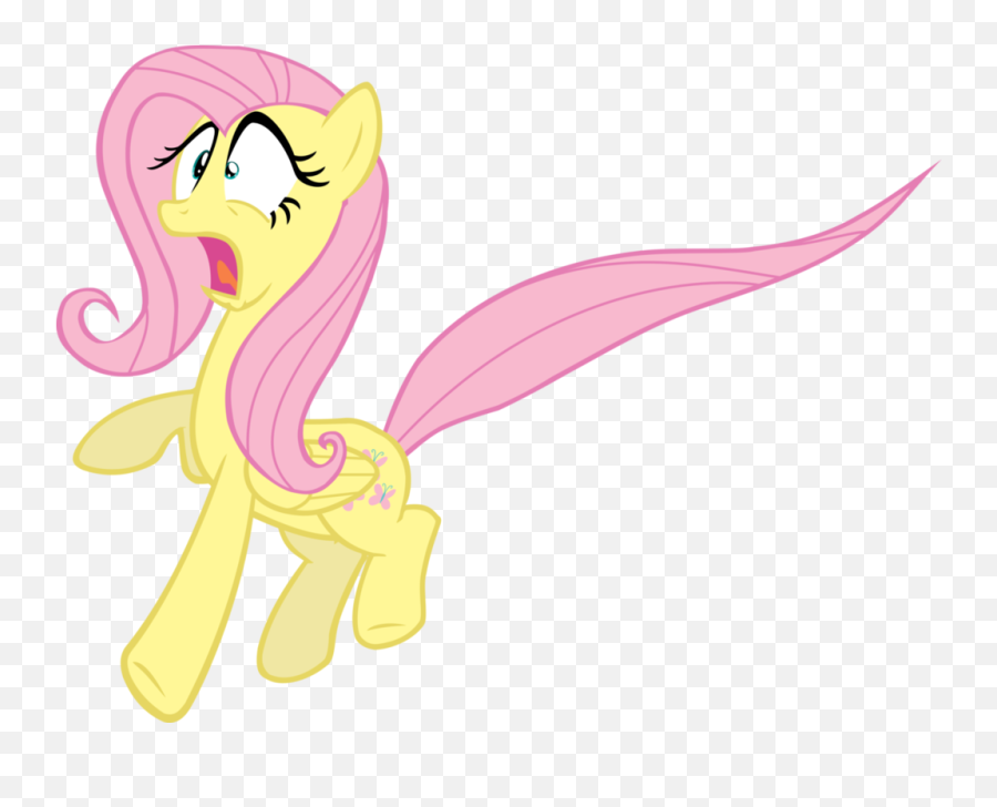 158595 - My Little Pony Fluttershy Scared Png,Horror Transparent