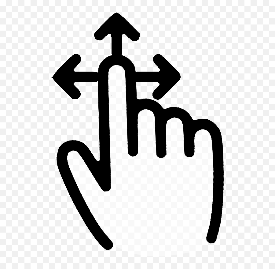 Finger Scroll Up Gesture Clipart - Full Size Clipart Screen Touch Finger Png,Veil Icon