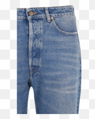 Golden Happy Medium Stone Washed Denim - Patch Pocket png