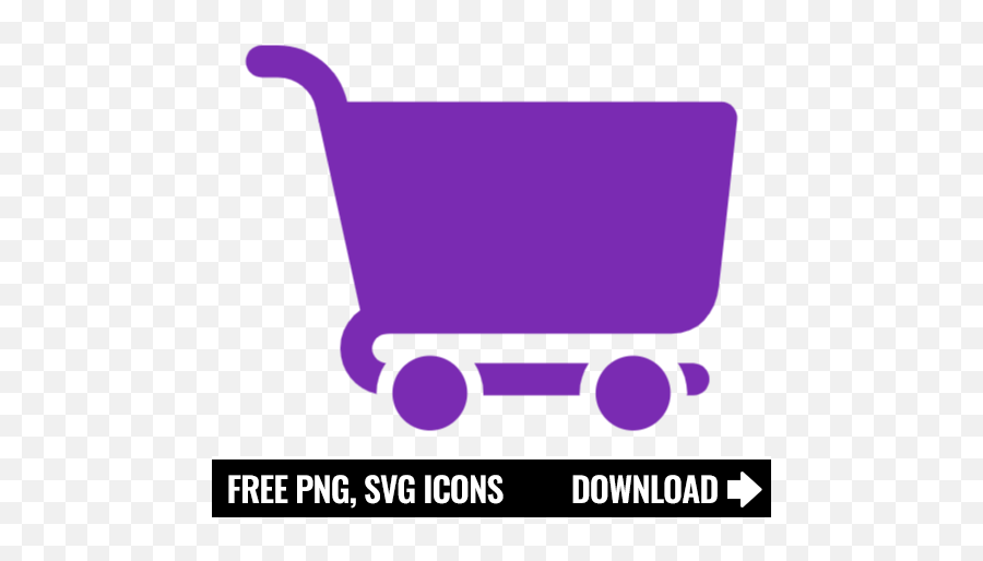 Free Purple Shopping Cart Png Svg Icon - Household Supply,Cart Icon Free