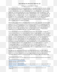Pdf Normalising The Abnormal Pokémon Go Sara Vestergren - Document png