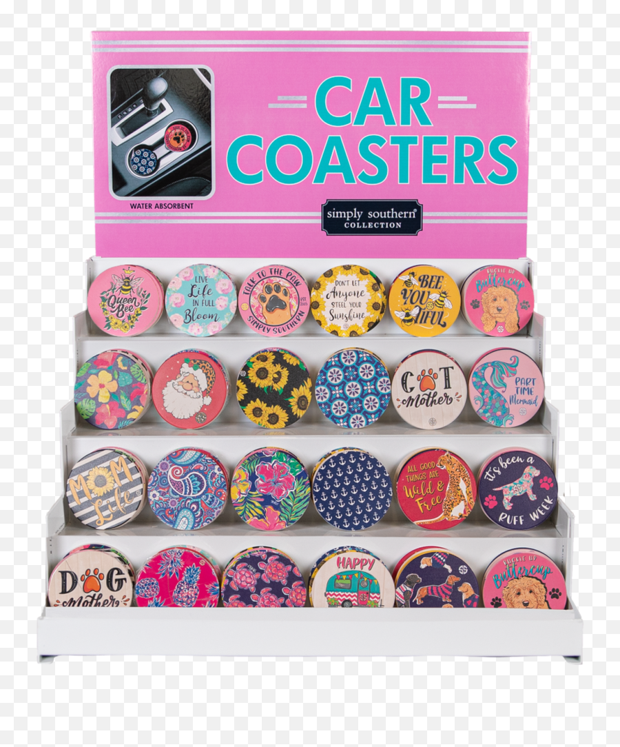 Simply Southern Car Coaster - Girls Round Here Dot Png,App Icon Coasters