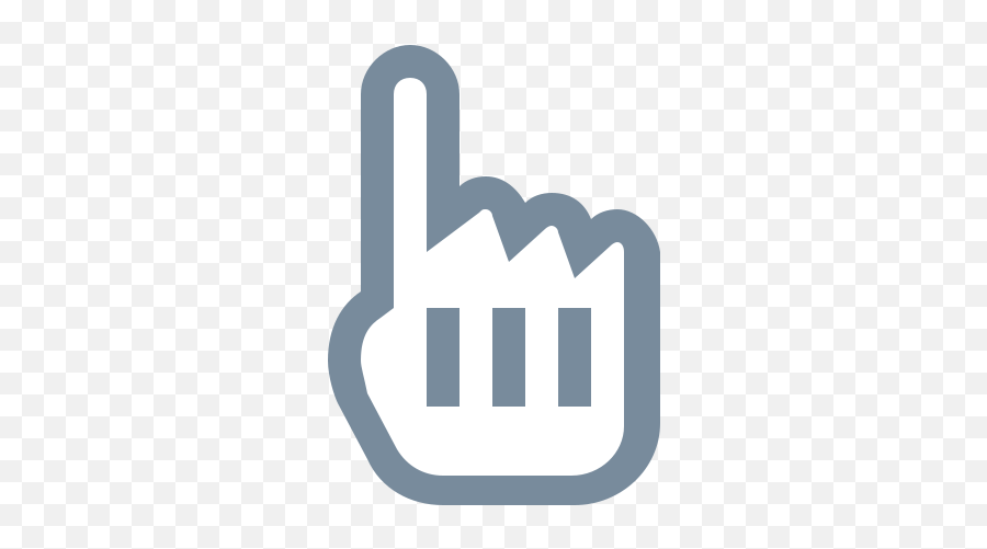 Hand Cursor Icon In Office Xs Style - Vertical Png,Mouse Pointer Hand Icon