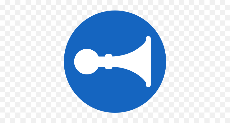Sound Horn Icon In Color Style - Dot Png,Car Horn Icon