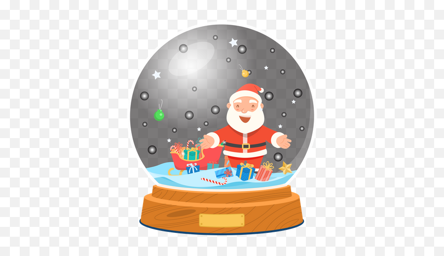 Best Premium Christmas Snow Globe Illustration Download In - Santa Claus Png,Snow Globe Icon