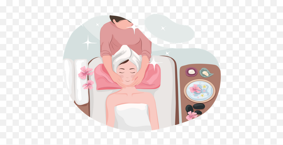 Best Premium Masseur Doing Massage - For Women Png,Spa Icon Vector