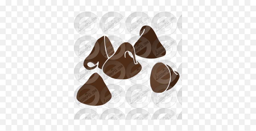 Chocolate Chips Stencil For Classroom Therapy Use - Great Cartoon Chocolate Chips Png,Chocolate Chip Icon