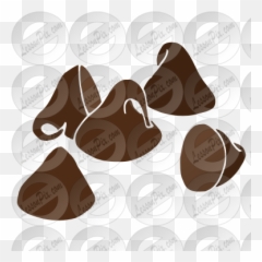 Chocolate Chips Stencil For Classroom Therapy Use - Great Cartoon Png