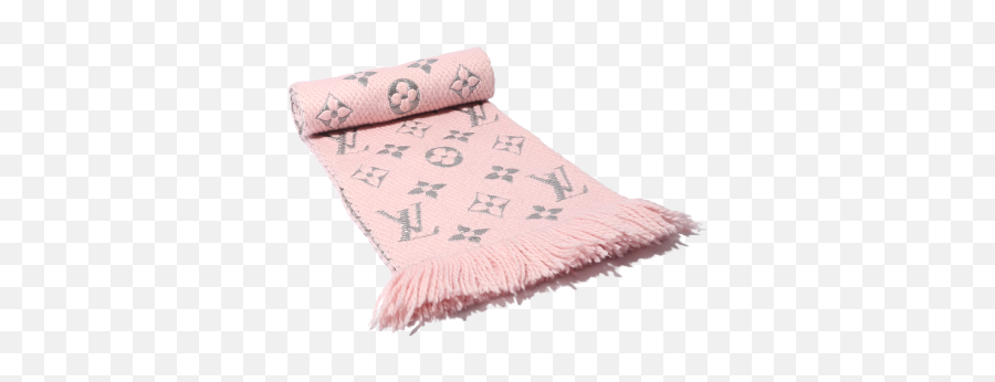 Louis Vuitton - Louis Vuitton Escalp Logomania Shine Wool Rose Valerie Scarf Pink Pink Gold M70466 Nw0000699 Patchwork Png,Gold Shine Png