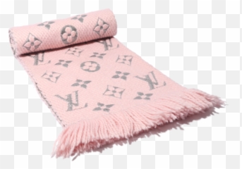 Louis Vuitton - LOUIS VUITTON Escalp Logomania Shine wool Rose Valerie Scarf pink Pink gold M70466 NW0000699 Patchwork png