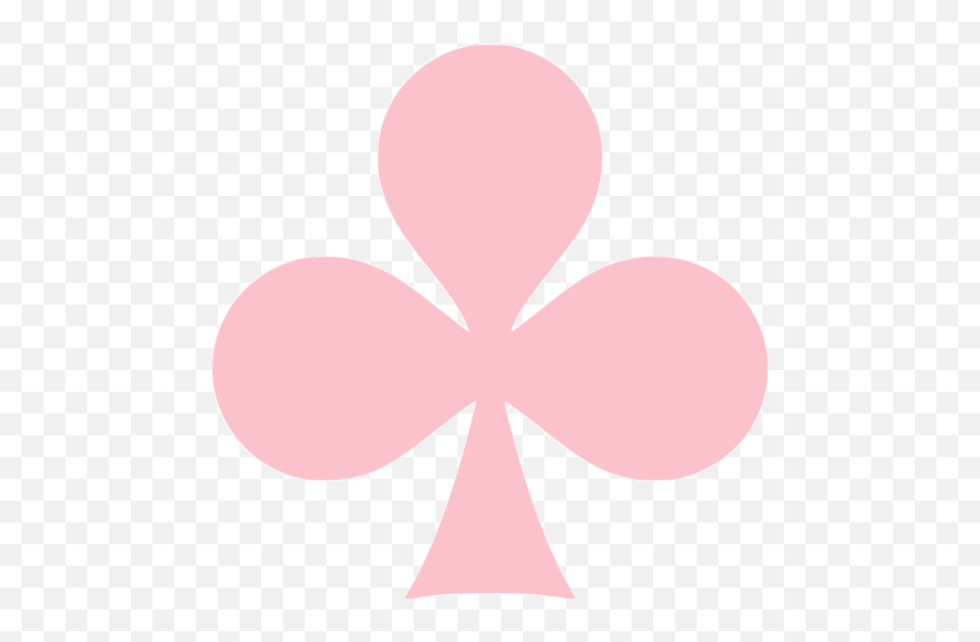 Pink Clubs Icon - Free Pink Gamble Icons Club Card Symbol White Png,Club Icon