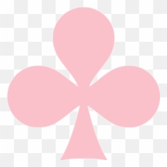 Pink Clubs Icon - Free pink gamble icons Club Card Symbol White png