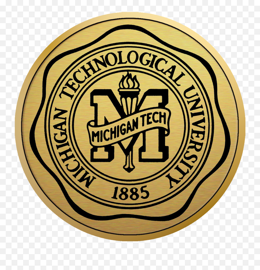 Michigan Technological University Gold Engraved Medallion Png Kcal Icon