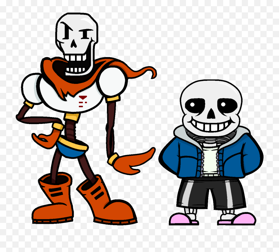 Sans Finally Reunited In Undertale Png - Sans And Papyrus Png,Papyrus Png
