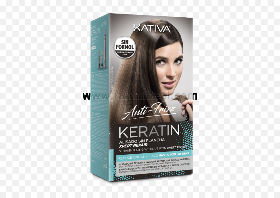 Kativa Anti - Frizz Keratin Straightening Without Iron Xpert Repair Alisado Sin Plancha Kativa Png,Hair Strand Png