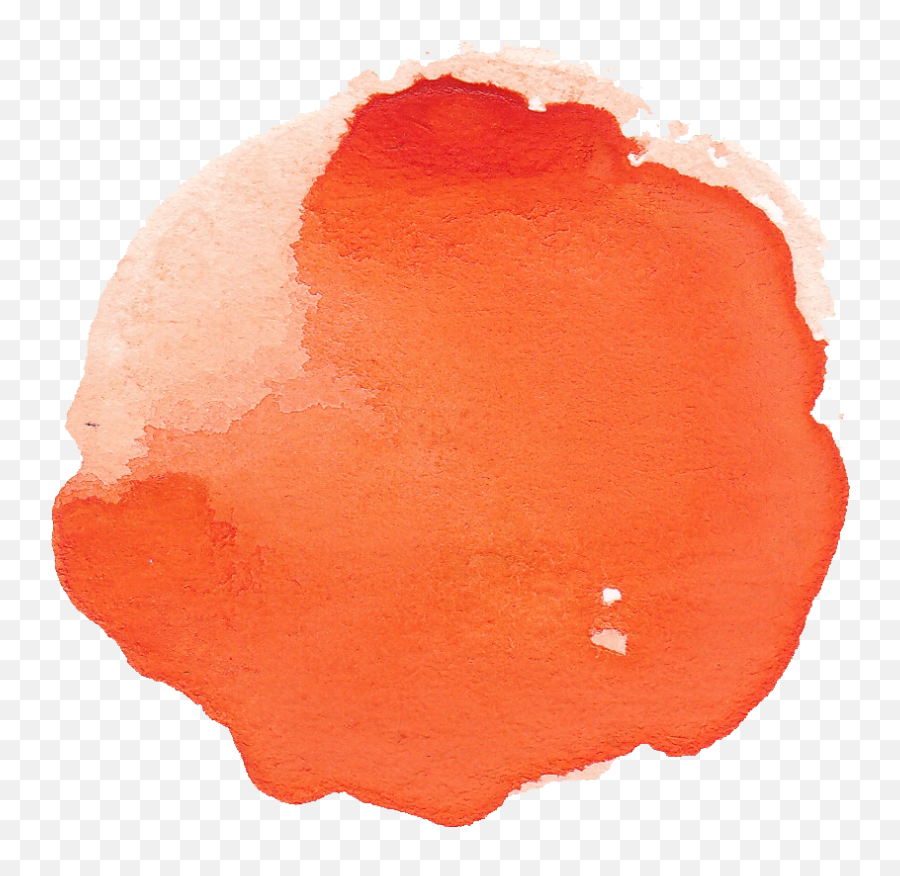 6 Orange Watercolor Circle - Watercolor Paint Png,Orange Circle Png
