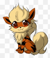 Download Growlithe Drawing Adorable - Cute Arcanine The Pokemon Png,Growlithe Png