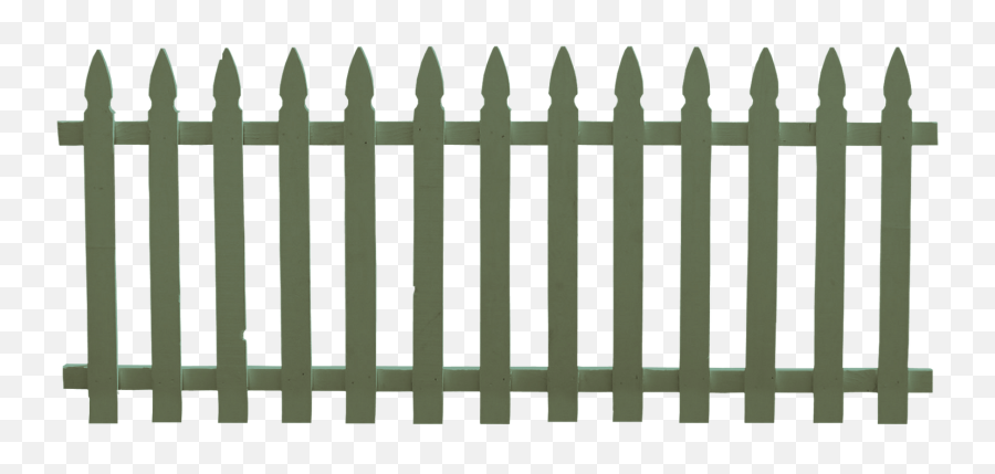 White Picket Fence Png Transparent - White Fence Png,Metal Fence Png
