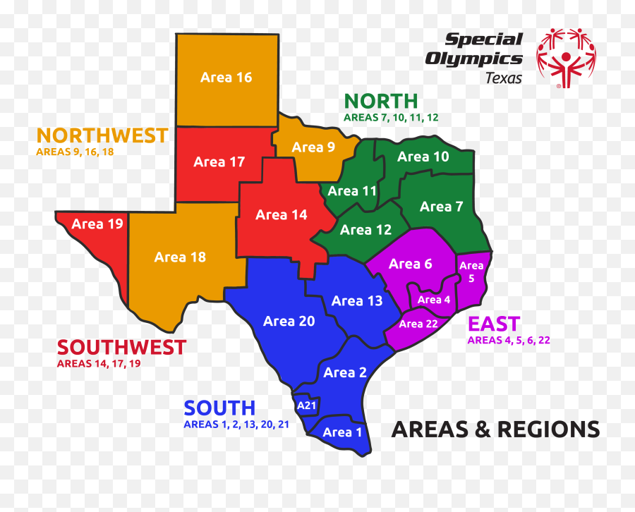 Area Offices - Special Olympics Png,Texas Map Png