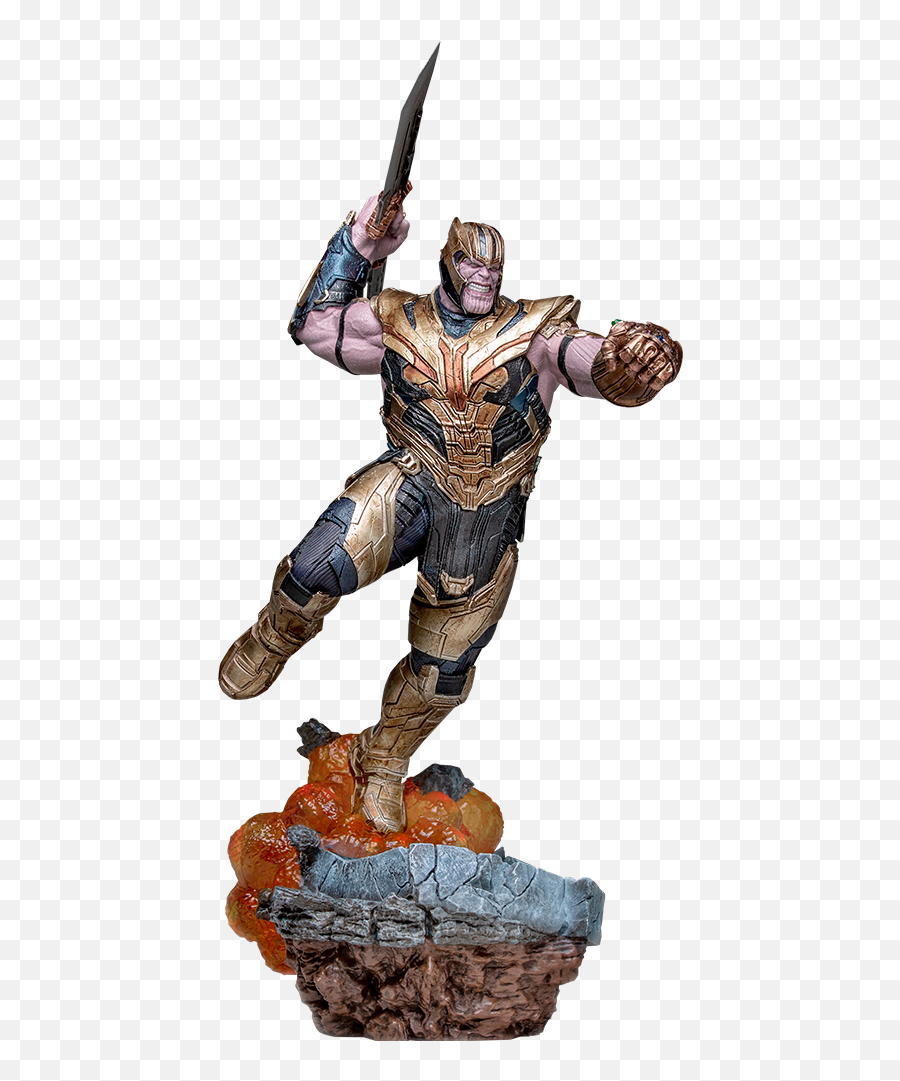 Marvel Thanos Deluxe Version Statue By Iron Studios - Avengers Endgame Thanos Iron Studios Png,Thanos Glove Png