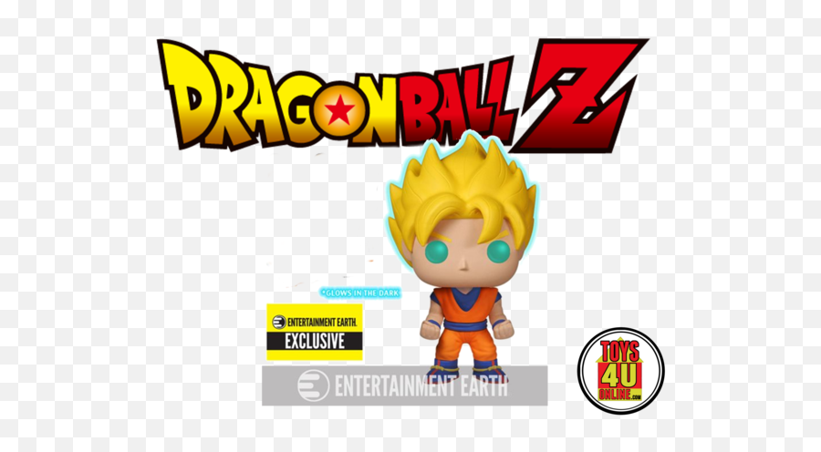 Dragon Ball Z Glow - Inthedark Super Saiyan Goku Pop Vinyl Dragon Ball Z Png,Goku Hair Transparent