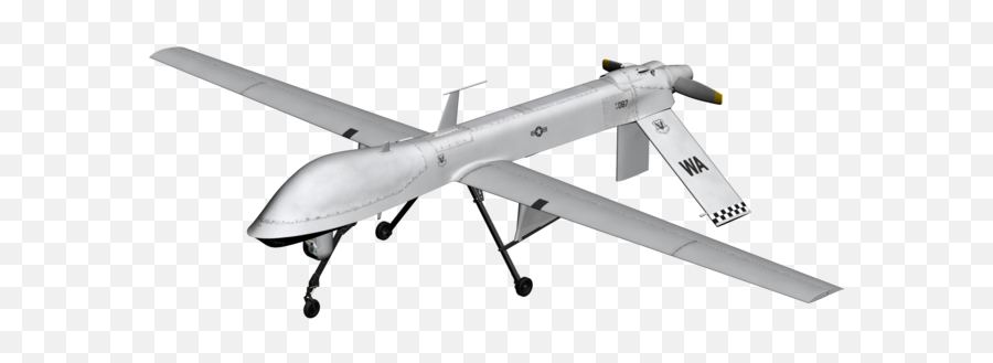 Predator 3d Model - Mq 1 Predator Png Full Size Png Reaper Drone Cartoon Mq9,Predator Png