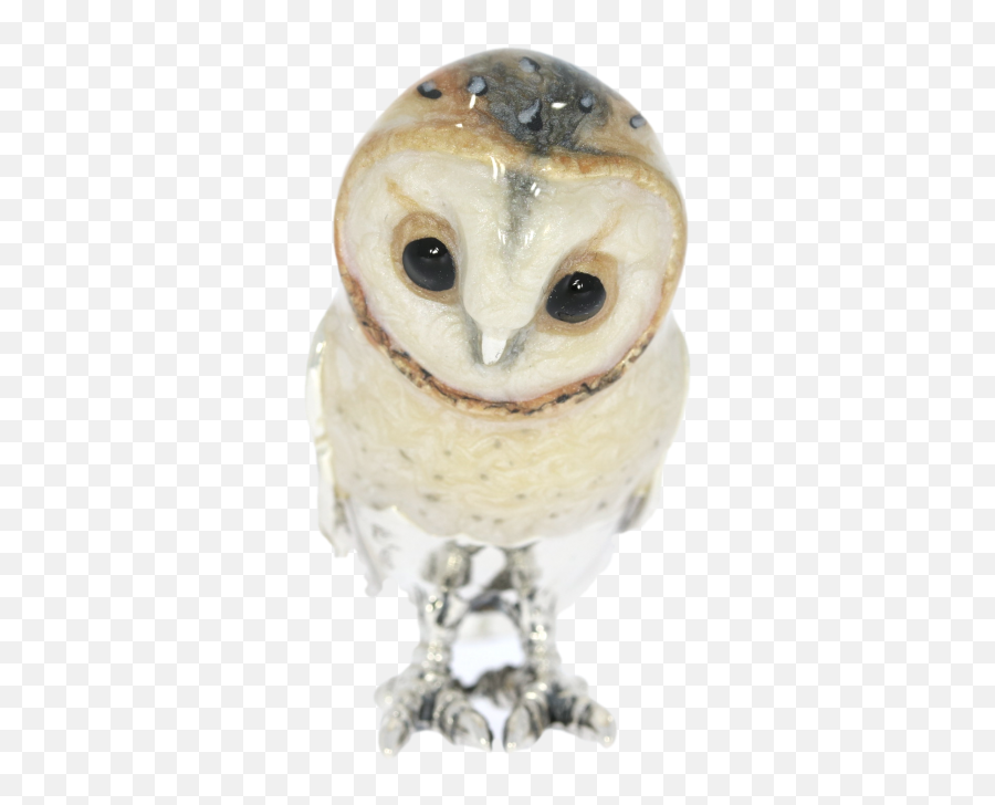 Download Sterling Silver U0026 Enamel Barn Owl By Saturno - Barn Barn Owl Png,Barn Owl Png