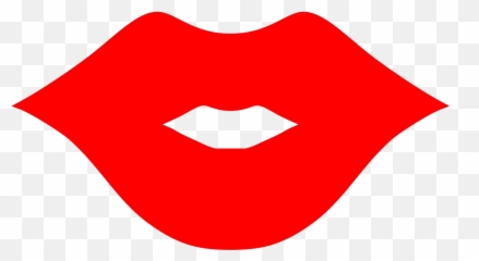 Red Lip Svg Vector Clip Art - Svg Clipart Clip Art Png,Lip Png