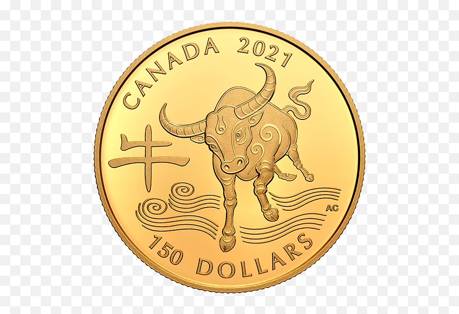 18 - Karat Gold Coin Year Of The Ox Mintage 1500 2021 Year Of The Ox 2021 Png,Coin Transparent Background