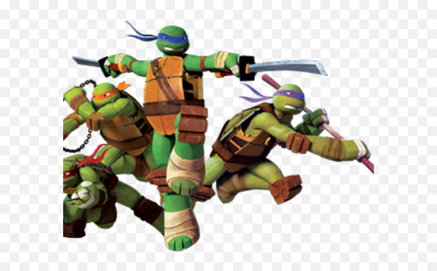 Download Hd Ninja Turtles Clipart - Teenage Mutant Ninja Turtles Nickelodeon Characters Png,Ninja Transparent Background