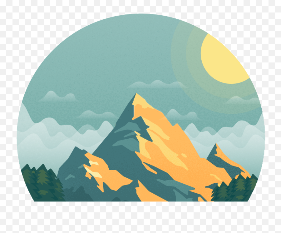 Mountain - Illustration Png,Sunrise Transparent