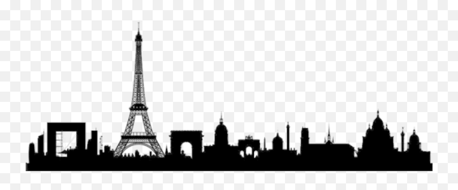 Download Paris Skyline Silhouette Png - Skyline Paris,City Skyline Silhouette Png