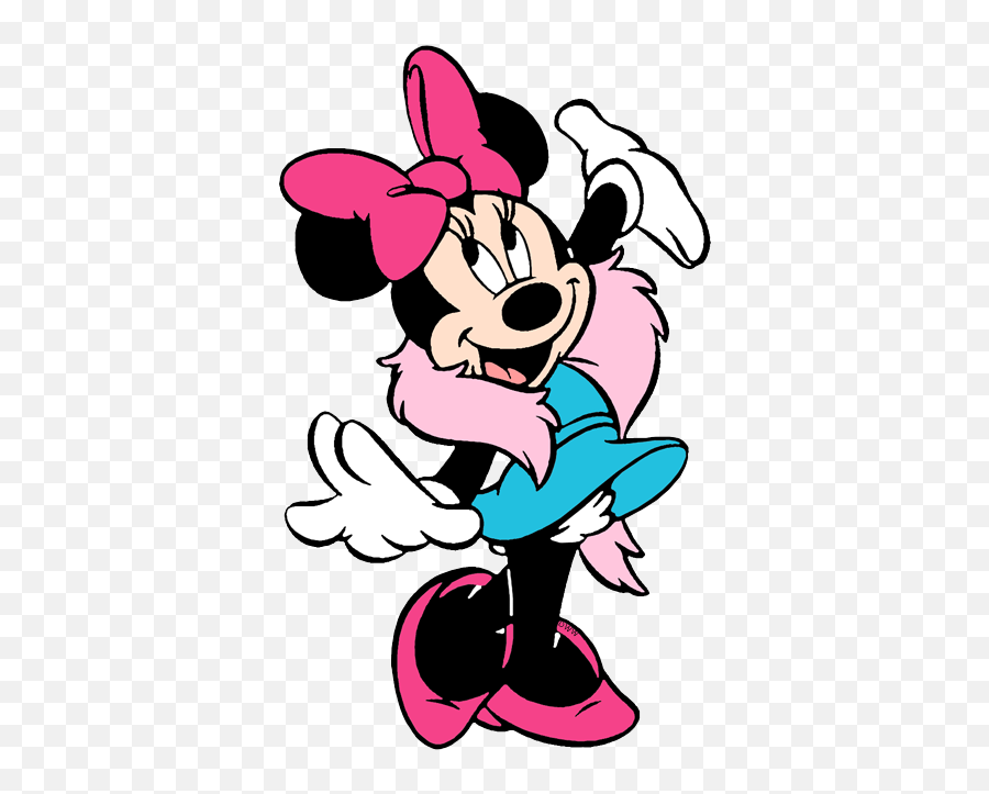 The Movie Star Wearing Feather Boa - Minnie Mouse Pink And Blue Png,Minnie Mouse Pink Png