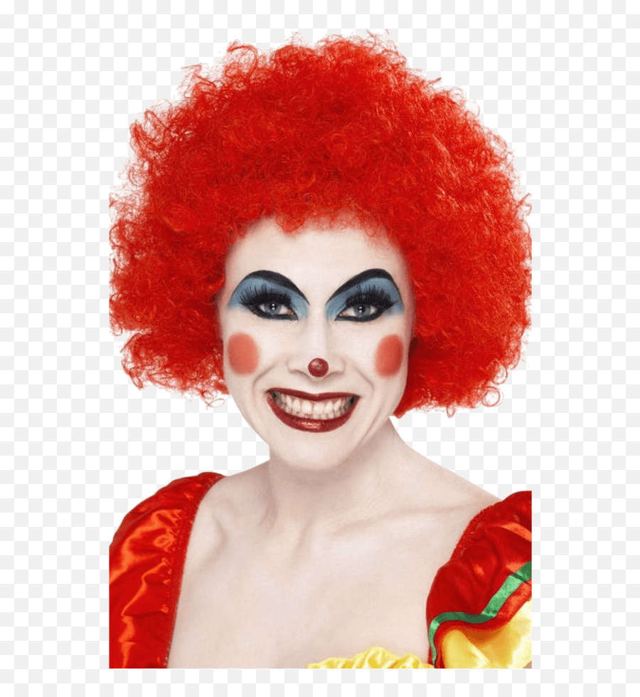 Economy Clown Wig In Red - Clown Wig Red Png,Clown Wig Transparent