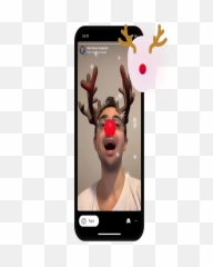 Download Image Module - Christmas Instagram Filter Png,Rudolph Nose Png