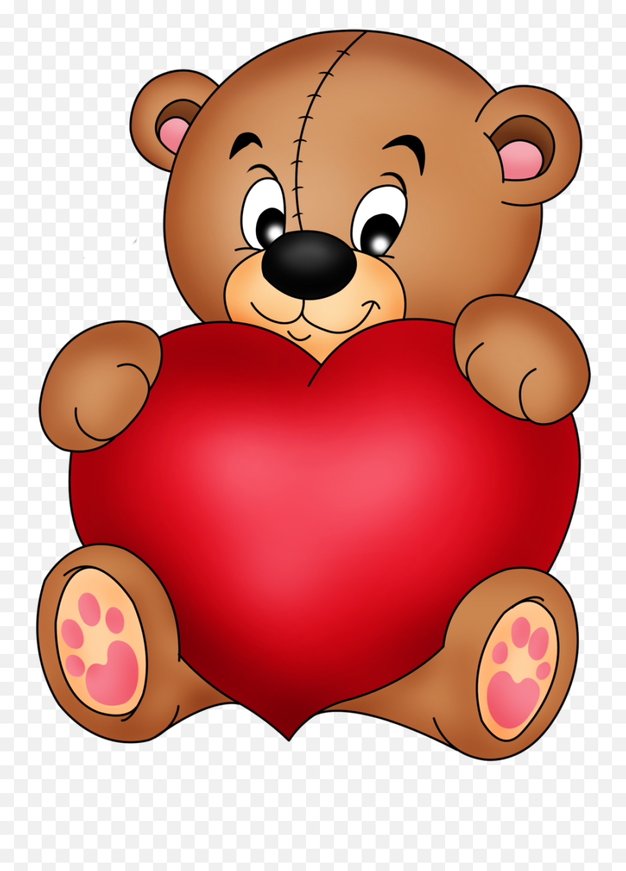 Hunter Clipart Cartoon Bear - Cute Teddy Bears With Hearts Png,Cartoon Bear  Png - free transparent png images 