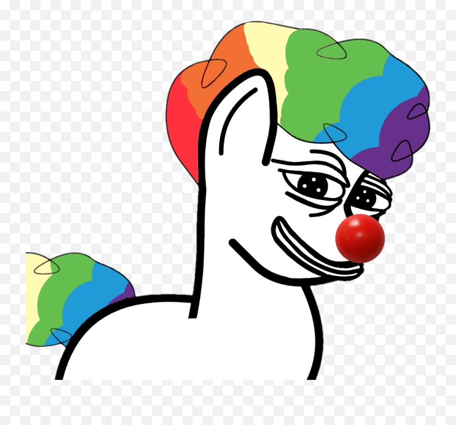Honkler Meme Pepe The Frog Pony - Smirk Clown Png,Angry Pepe Png