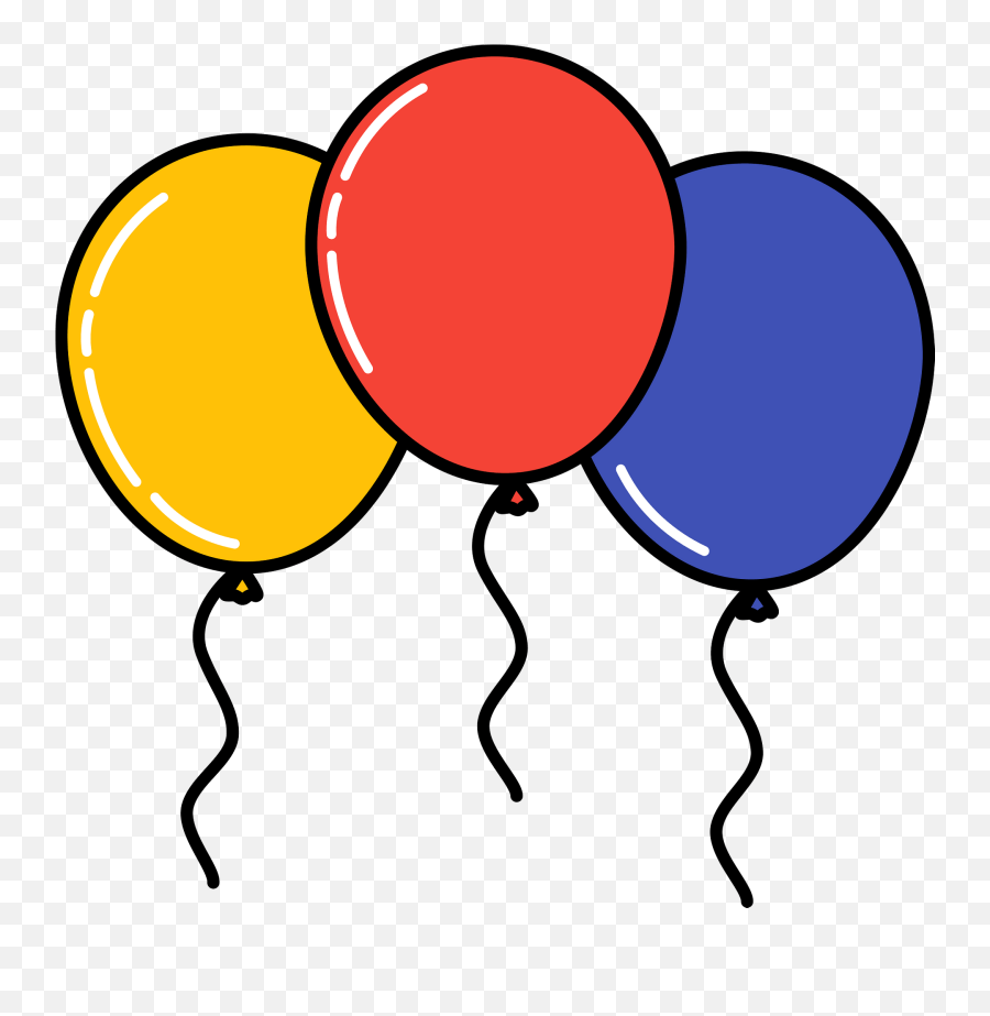 Birthday Balloons Clipart - Birthday Balloons Clipart Png,Birthday Balloons Transparent