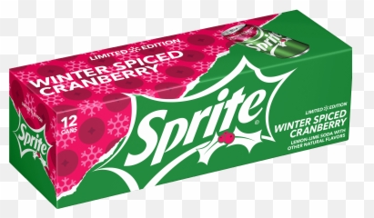 September - Sprite Winter Spiced Cranberry 20 Ounce png