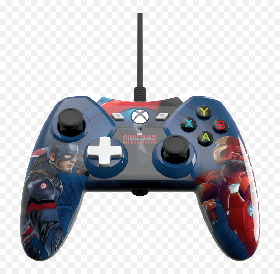 Captain America Civil War Wired Controller For Xbox One Gamestop - Xbox Civil War Controller Png,Captain America Civil War Logo Png
