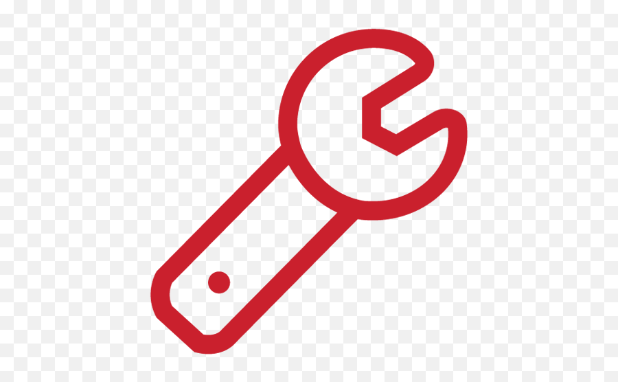Download Hd Wrench Icon To Indicate The Roofscreen Design Is - Red Wrench Logo Png,Wrench Icon Png