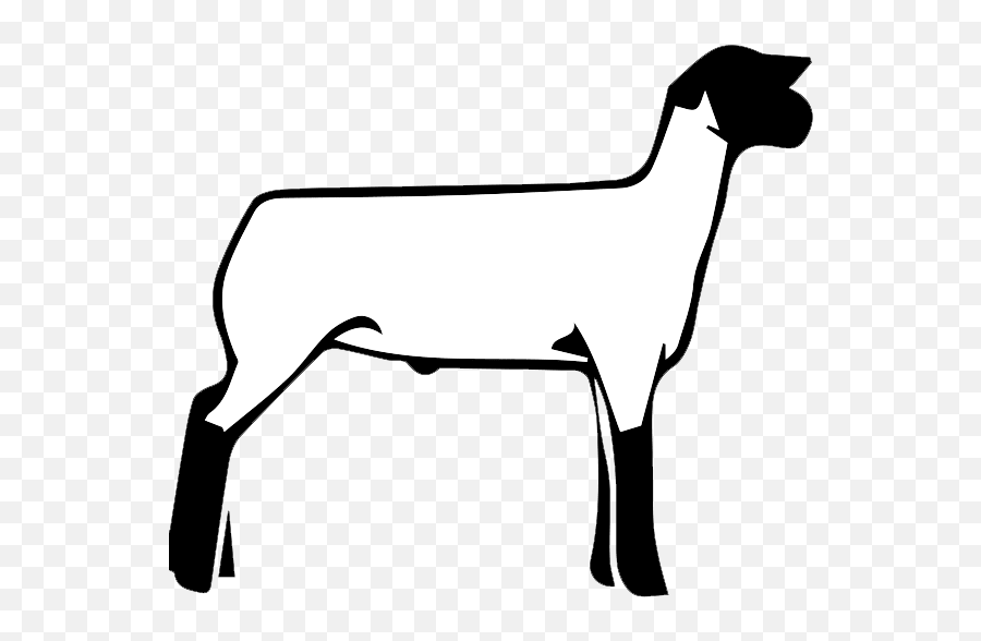 Sheep Clipart Clear Background - Clipart Show Lamb Silhouette Png,Sheep Transparent Background