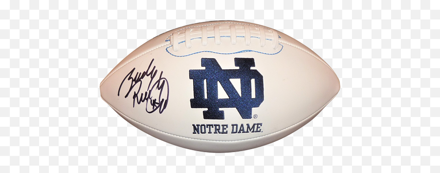 Rudy Ruettiger Autographed Notre Dame Irish Logo Football - Notre Dame Png,Notre Dame Logo Png