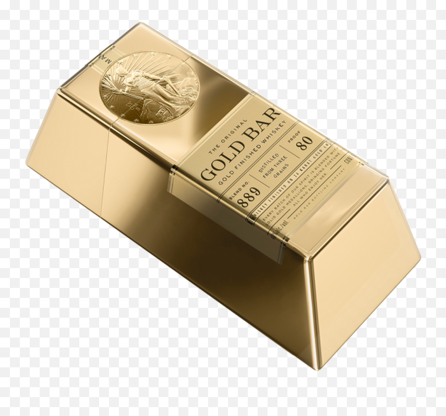 Gold Bar Premium Blended Whiskey Mini 50ml - Gold Bar Whiskey Mini Png,Gold Bar Transparent